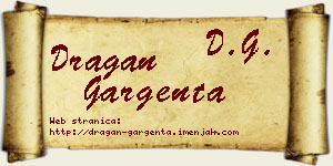 Dragan Gargenta vizit kartica